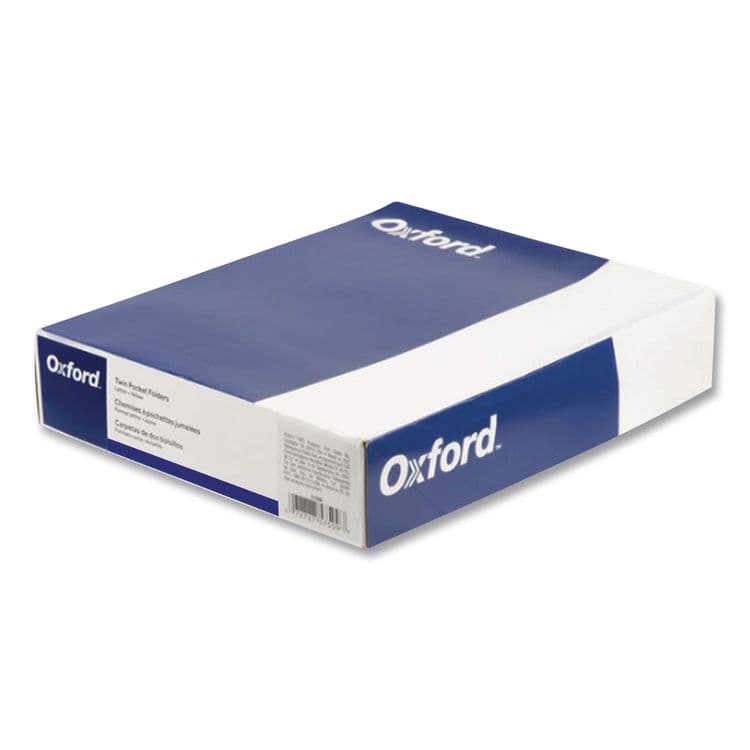 TOPS BUSINESS FORMS Leatherette Two Pocket Portfolio, 8.5 x 11, Blue/Blue, 10/Pack (OXF57572) thumbnail 2