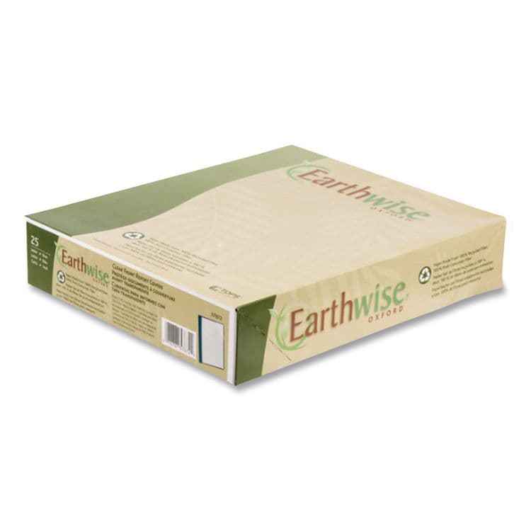 TOPS BUSINESS FORMS Earthwise by Oxford 100% Recycled Clear Front Report Covers, 3-Prong Fastener, 0.5" Capacity, 8.5 x 11, Clear/Blue, 25/Box (OXF57872) thumbnail 4