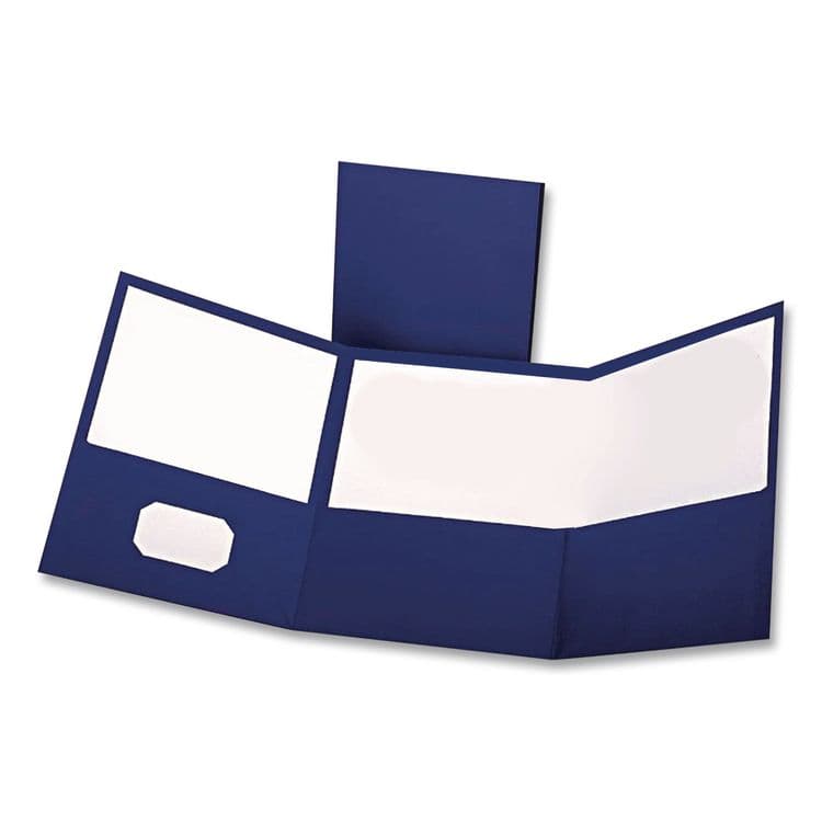 TOPS BUSINESS FORMS Tri-Fold Pocket Folder, Accommodates (150) 11 x 8.5 Sheets, Blue, 20/Box (OXF59802)