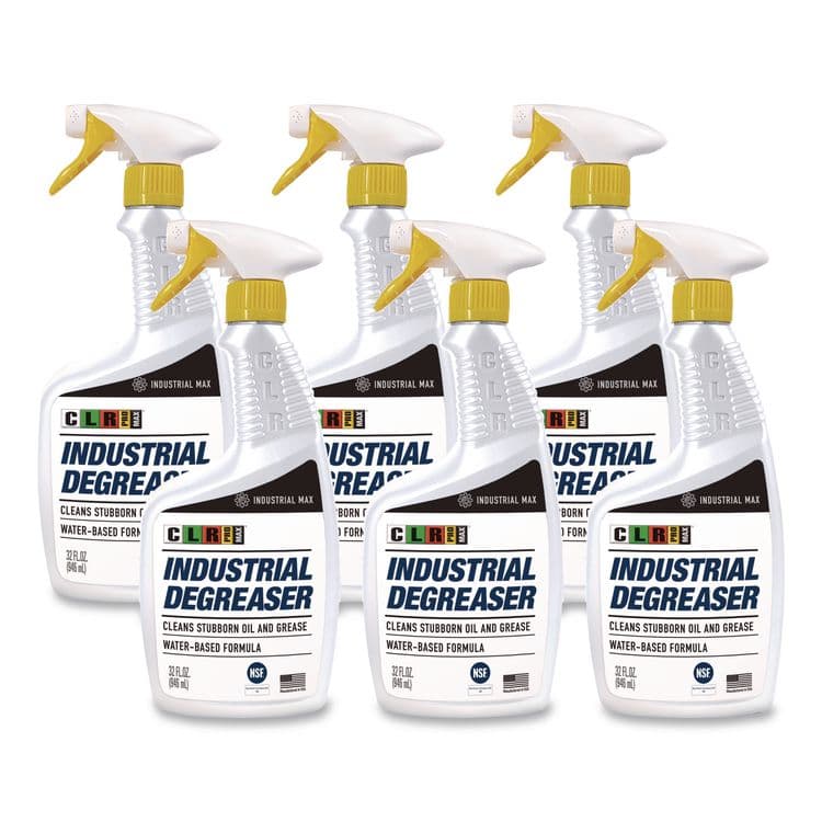 JELMAR, LLC MAX Industrial Degreaser, 32 oz Spray Bottle, 6/Carton (JELDGR32PROMCT)