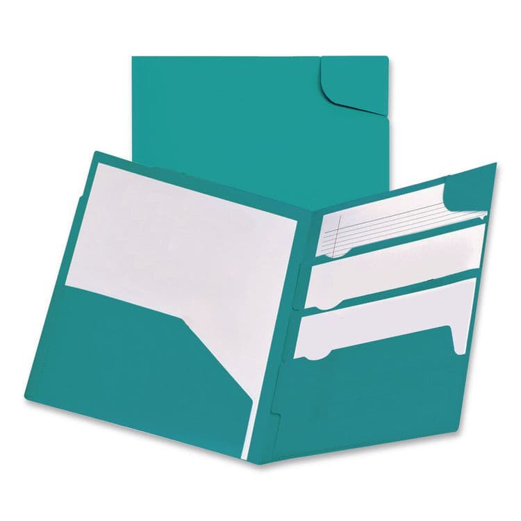 TOPS BUSINESS FORMS Divide It Up Four-Pocket Poly Folder, Accommodates (110) 11 x 8.5 Sheets, Randomly Assorted Colors (OXF99837) thumbnail 4