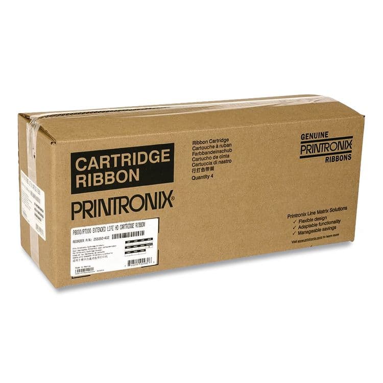 PRINTRONIX 255048402 Extended Life Ribbon, Black, 4/Pack (PRT255048402) thumbnail 2