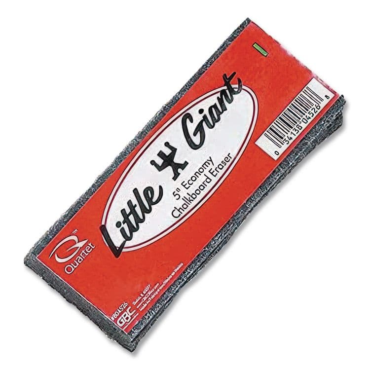 QUARTET MFG. Chalkboard Eraser, 5" x 2" x 1", Black/Red (QRT804526) thumbnail 2