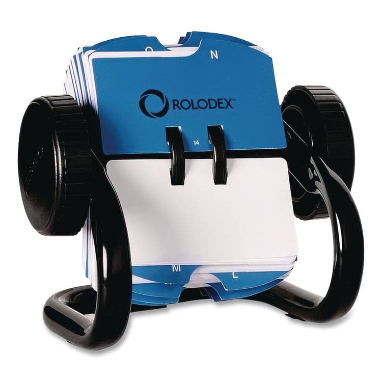 ROLODEX Open Rotary Card File, Holds 250 1.75 x 3.25 Cards, Black (ROL66700) thumbnail 2