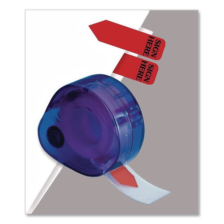 REDI-TAG CORPORATION Arrow Message Page Flag Refills, "Sign Here", Red, 120 Flags/Roll, 6 Rolls (RTG91002) thumbnail 4