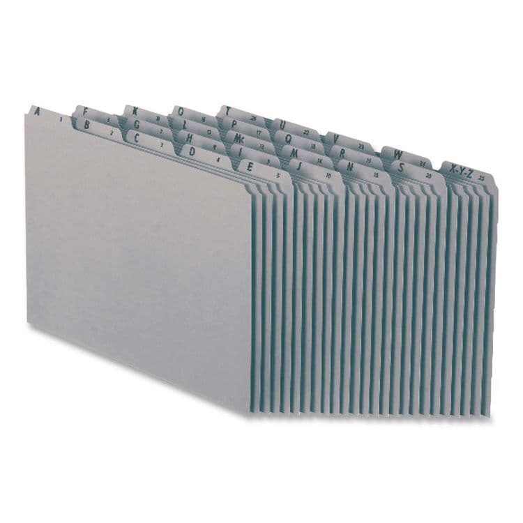 TOPS BUSINESS FORMS Top Tab A-Z File Guides, 1/5-Cut Top Tab, A to Z, 8.5 x 11, Gray, 25/Set (PFXPN925) thumbnail 4