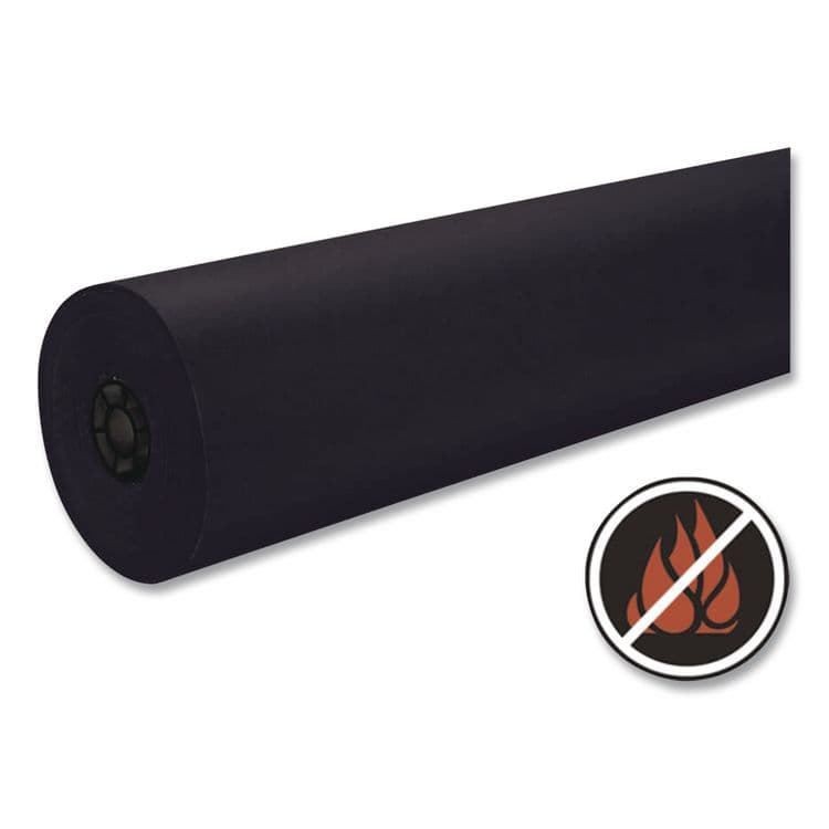 PACON CORPORATION Decorol Flame Retardant Art Rolls, 40 lb Cover Weight, 36" x 1000 ft, Black (PAC101209) thumbnail 4