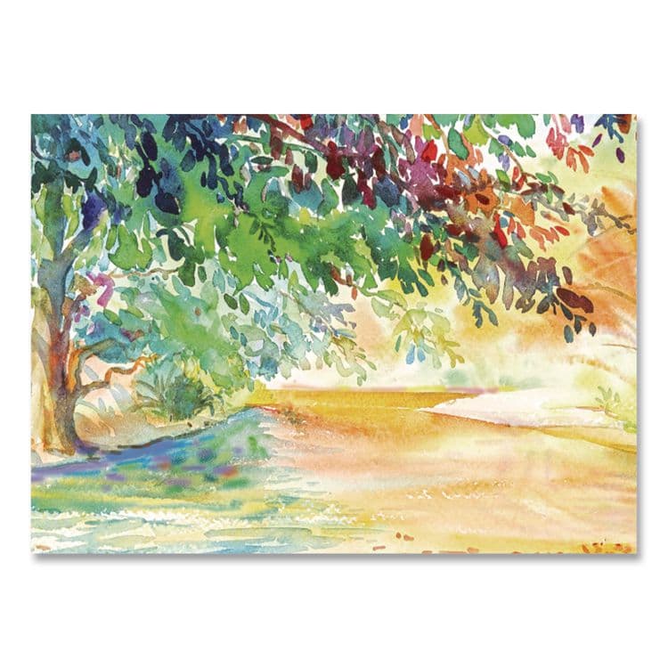 PACON CORPORATION Artist Watercolor Paper Pad, Yellow Cover, Unruled, (12) White 9 x 12 Sheets (PAC4910) thumbnail 4
