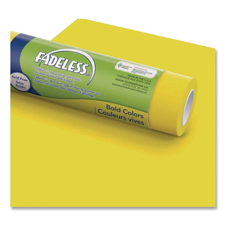 PACON CORPORATION Fadeless Paper Roll, 50 lb Bond Weight, 48" x 50 ft, Canary (PAC57085) thumbnail 2