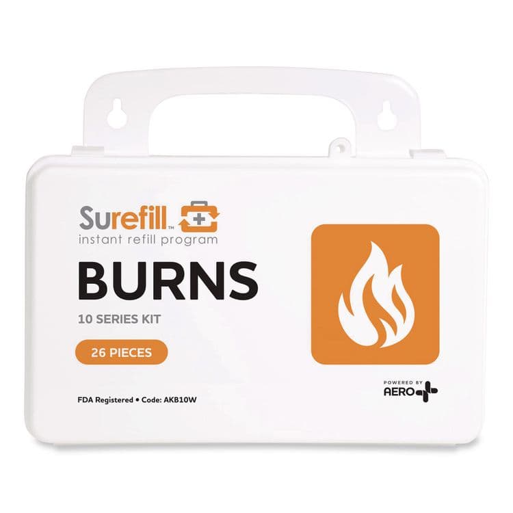 AERO HEALTHCARE 10 Series Burn Kit, 26 Pieces, Plastic Case (AOHAKB10W)