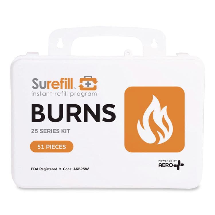 AERO HEALTHCARE 25 Series Burn Kit, 51 Pieces, Plastic Case (AOHAKB25W)