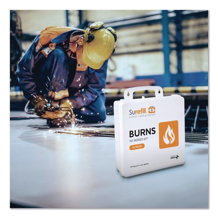 AERO HEALTHCARE 50 Series Burn Kit, 76 Pieces, Plastic Case (AOHAKB50W) thumbnail 4