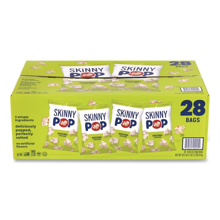 SKINNYPOP POPCORN Popcorn, Original, 0.65 oz Bag, 24/Carton (GRR22000408)