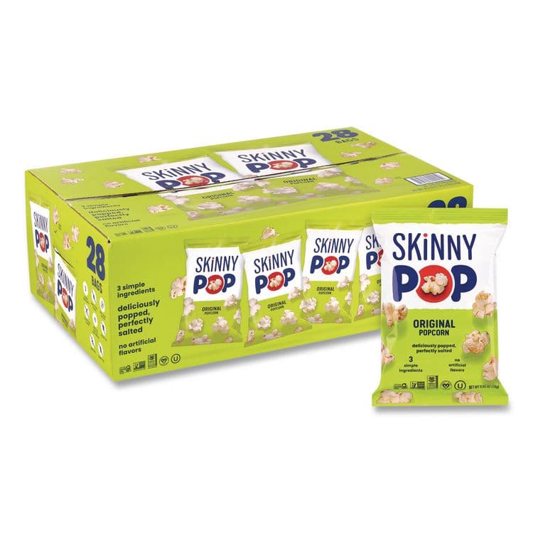 SKINNYPOP POPCORN Popcorn, Original, 0.65 oz Bag, 24/Carton (GRR22000408) thumbnail 3