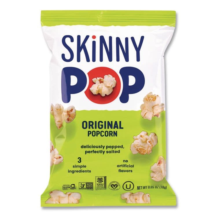 SKINNYPOP POPCORN Popcorn, Original, 0.65 oz Bag, 24/Carton (GRR22000408) thumbnail 4