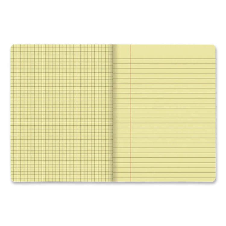 PACON CORPORATION Dual Ruled Composition Book, Left: Quad Rule (4 sq/in), Right: Wide/Legal Rule (3/8"), Yellow Cover, (100) 9.75 x 7.5 Sheets (PACMMK37163) thumbnail 4