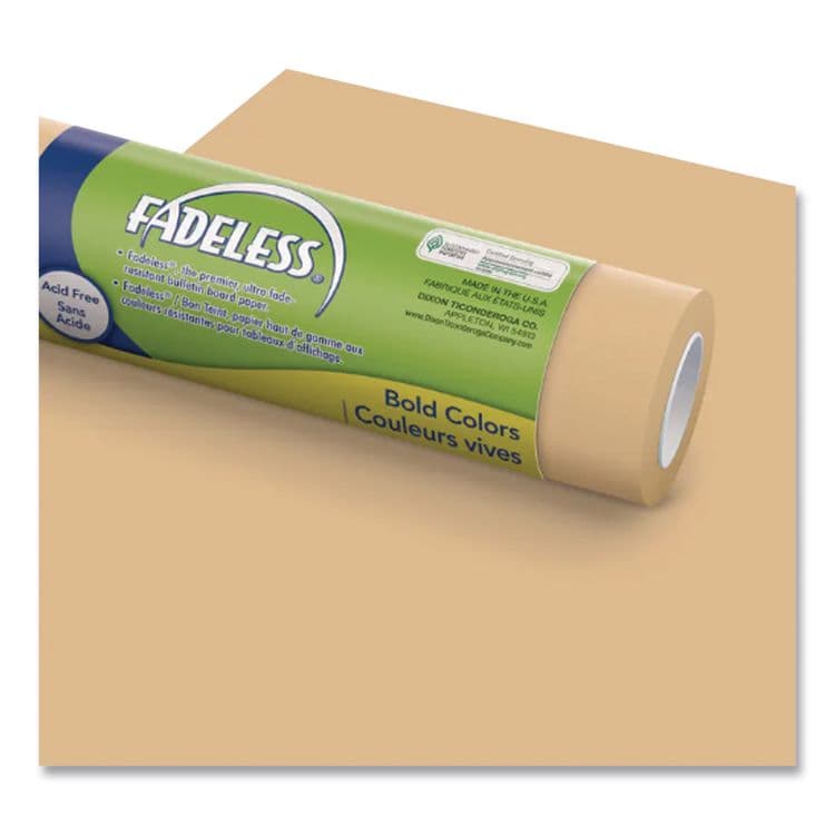 PACON CORPORATION Fadeless Paper Roll, 50 lb Bond Weight, 48" x 50 ft, Tan (PAC57865) thumbnail 2