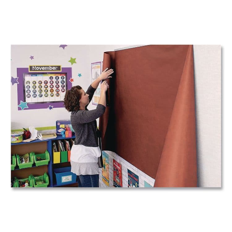 PACON CORPORATION Rainbow Duo-Finish Colored Kraft Paper, 35 lb Wrapping Weight, 36" x 1,000 ft, Brown (PAC63020) thumbnail 2
