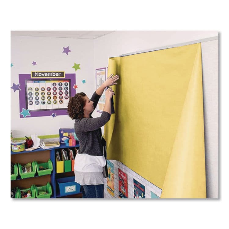 PACON CORPORATION Rainbow Duo-Finish Colored Kraft Paper, 35 lb Wrapping Weight, 36" x 1,000 ft, Canary (PAC63080) thumbnail 4