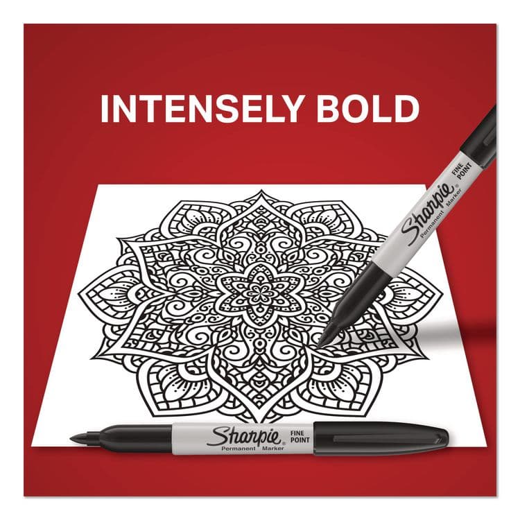 SANFORD Permanent Marker Value Pack, Fine Bullet Tip, Black, 36/Pack (SAN1884739) thumbnail 3