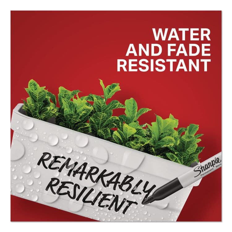 SANFORD Permanent Marker Value Pack, Fine Bullet Tip, Black, 36/Pack (SAN1884739) thumbnail 4