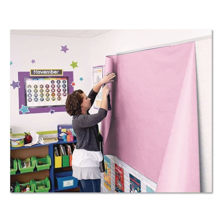 PACON CORPORATION Rainbow Duo-Finish Colored Kraft Paper, 35 lb Wrapping Weight, 36" x 1,000 ft, Pink (PAC63260) thumbnail 3