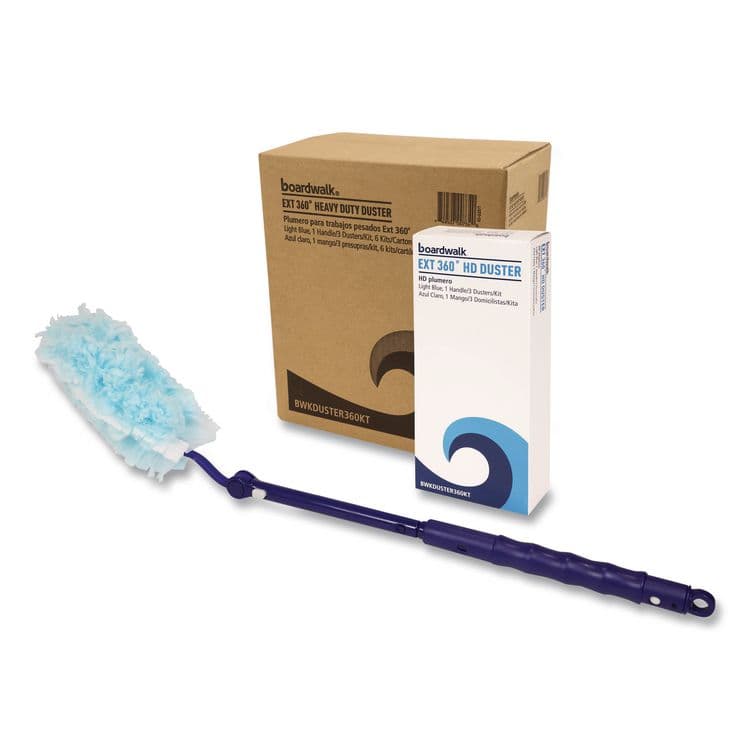 BOARDWALK Extension 360 HD Duster Kit, 18" to 36", (1) Handle and (3) Dusters/Kit, 6 Kits/Carton (BWKDUSTER360KT)