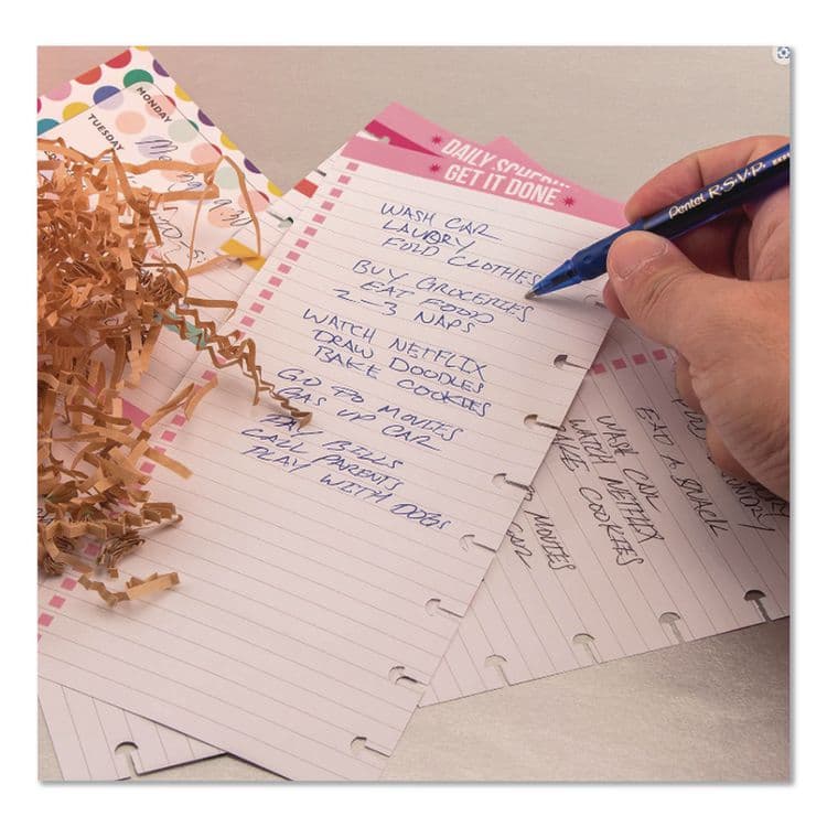 PENTEL OF AMERICA R.S.V.P. Ballpoint Pen, Stick, Medium 1 mm, Assorted Ink and Barrel Colors, 8/Pack (PENBK91CRBP8M) thumbnail 4