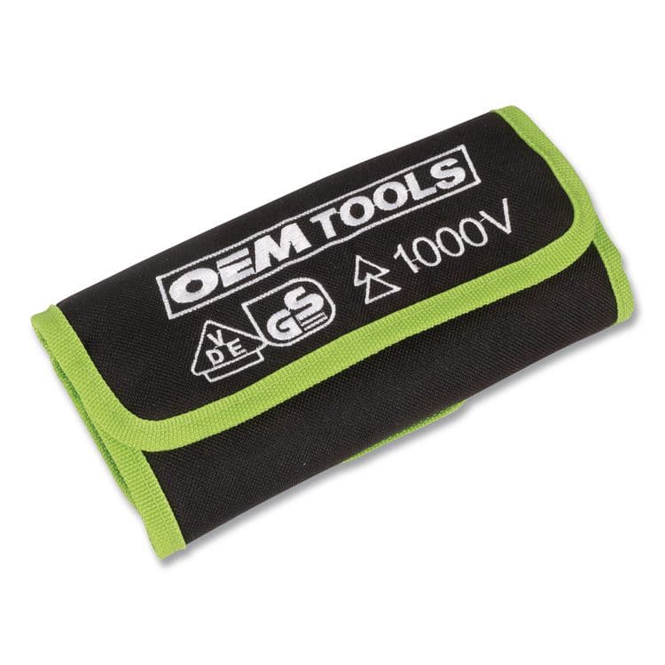 GREAT NECK SAW MFG. Insulated 10-Piece Interchangeable Bit Screwdriver Set, Metric Phillips and Slotted Blade Bits, Orange/Yellow Handle (GNS22593) thumbnail 3