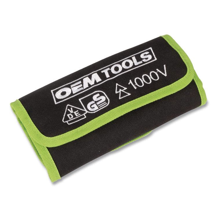 GREAT NECK SAW MFG. Insulated 10-Piece Interchangeable Bit Screwdriver Set, Metric Phillips and Slotted Blade Bits, Orange/Yellow Handle (GNS22593) thumbnail 2