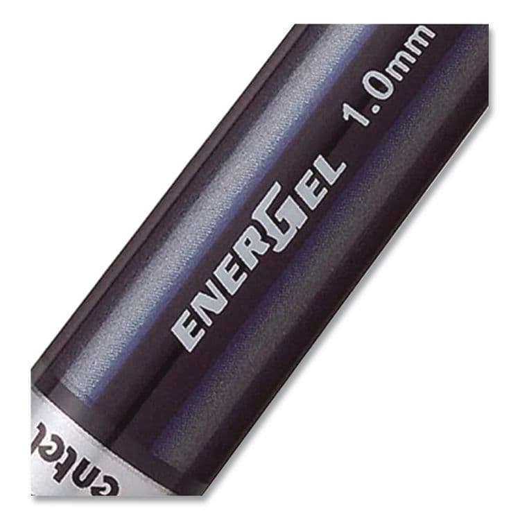 PENTEL OF AMERICA EnerGel NV Gel Pen, Stick, Bold 1 mm, Blue Ink, Gray/Blue Barrel, Dozen (PENBL30C) thumbnail 4
