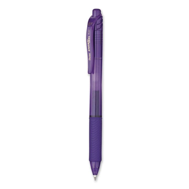 PENTEL OF AMERICA EnerGel-X Gel Pen, Retractable, Medium 0.7 mm, Violet Ink, Translucent Violet/Violet Barrel (PENBL107VEA) thumbnail 2