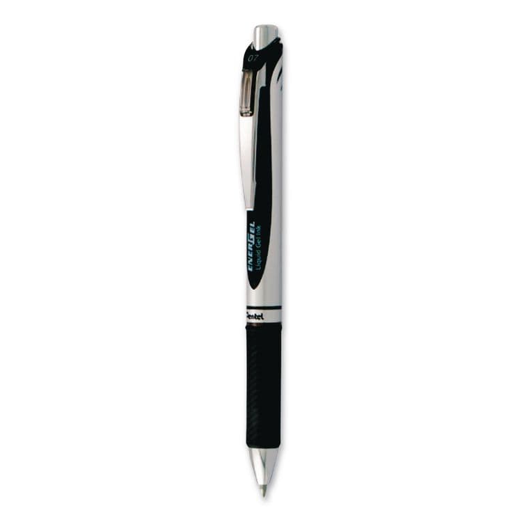 PENTEL OF AMERICA EnerGel PRO Hybrid Gel Pen, Retractable, Medium 0.7 mm, Black Ink, Black Barrel, 3/Pack (PENBLP77BP3A) thumbnail 2