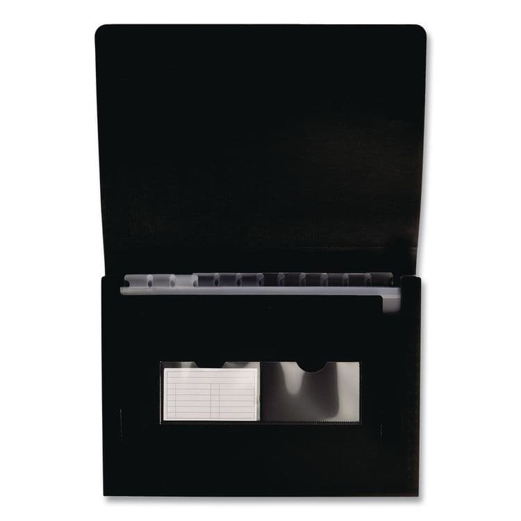 TOPS BUSINESS FORMS 13-Pocket File, 4" Expansion, 13 Sections, Hook/Loop Closure, 1/12-Cut Tabs, Letter Size, Black (PFX82011) thumbnail 3