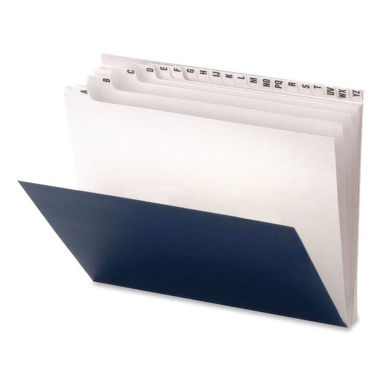 TOPS BUSINESS FORMS Expanding Desk File, 20 Dividers, Alpha Index, Letter Size, Dark Blue Cover (PFXDDF3OX) thumbnail 2