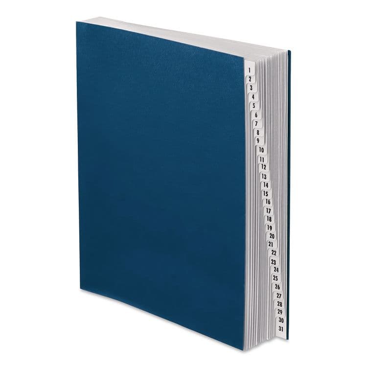 TOPS BUSINESS FORMS Expanding Desk File, 31 Dividers, Date Index, Letter Size, Dark Blue Cover (PFXDDF4OX) thumbnail 3