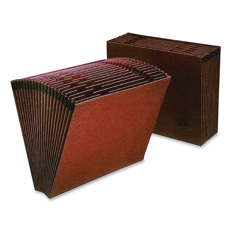 TOPS BUSINESS FORMS Earthwise by Pendaflex Recycled Indexed Expanding File, 21 Sections, 1/12-Cut Tabs, Letter Size, Red Fiber (PFXER17A) thumbnail 3