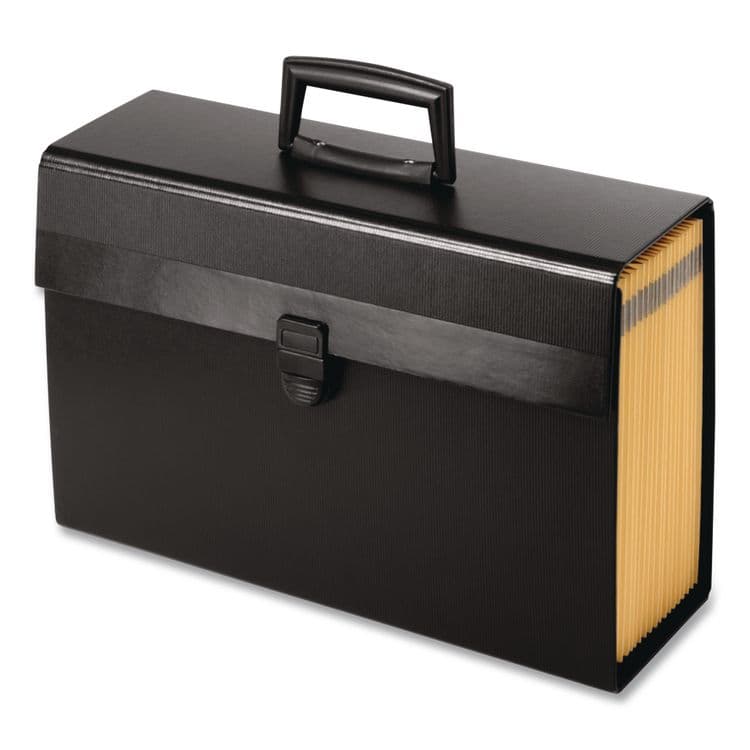 TOPS BUSINESS FORMS Letter/Legal Expanding Organizer, 15" Expansion, 19 Sections, Buckle Closure, 1/5-Cut Tabs, Legal Size, Black (PFX01156) thumbnail 3