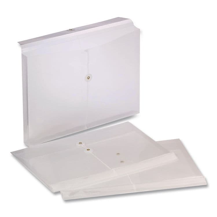 TOPS BUSINESS FORMS Poly String and Button Envelope, String/Button Closure, 8.5 x 14, Clear, 3/Pack (PFX638143) thumbnail 2