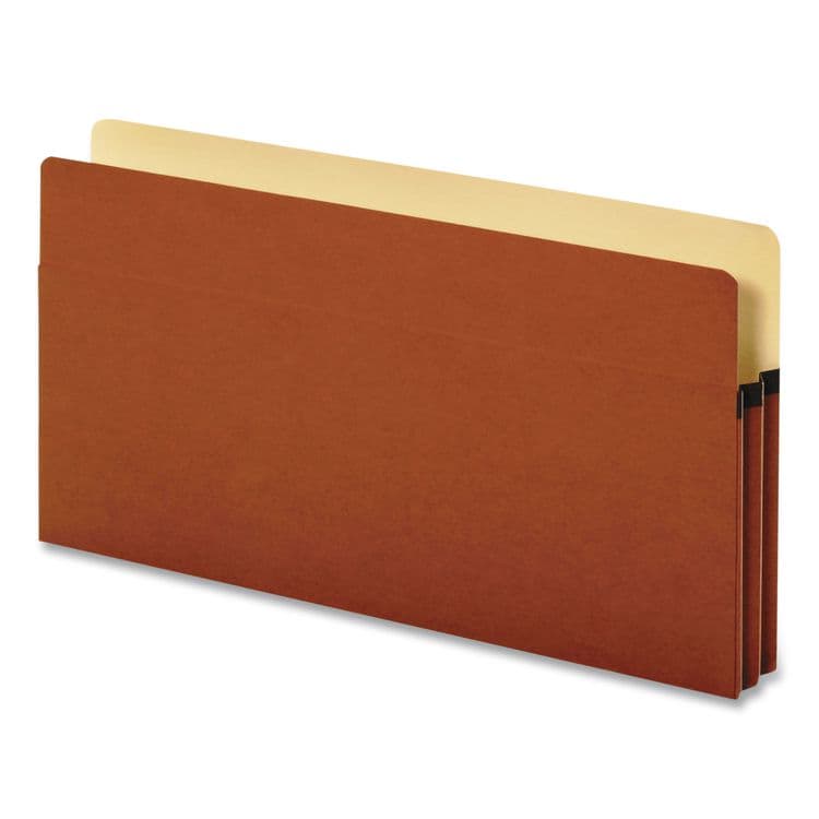 TOPS BUSINESS FORMS Smart Shield File Pocket, 3.5" Expansion, Legal Size, Red Fiber, 10/Box (PFX1526EAM) thumbnail 2