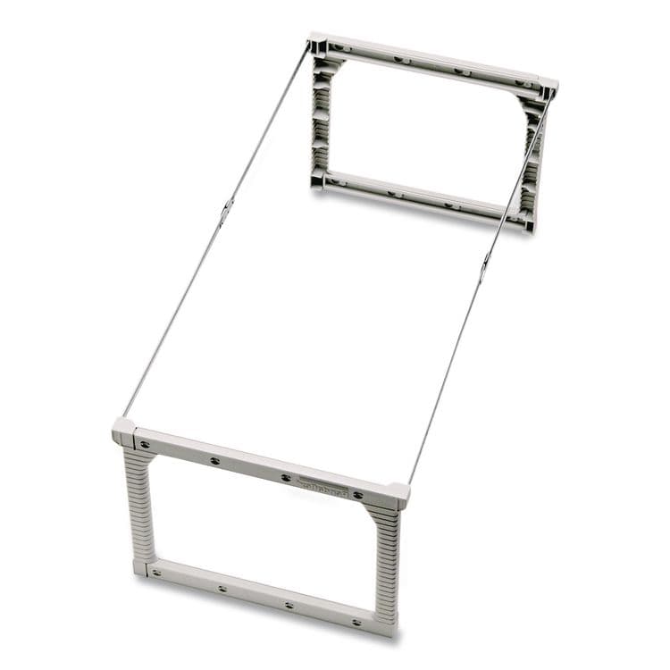 TOPS BUSINESS FORMS Plastic Snap-Together Hanging Folder Frame, Legal/Letter Size, 18" to 27" Long, White/Silver Accents, 4/Box (PFX04444) thumbnail 4