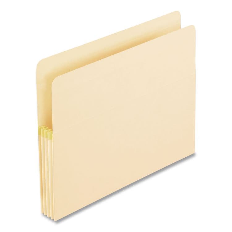 TOPS BUSINESS FORMS Manila Drop Front Shelf File Pockets with Rip-Proof-Tape Gusset Top, 3.5" Expansion, Letter Size, Manila, 25/Box (PFX12812) thumbnail 2