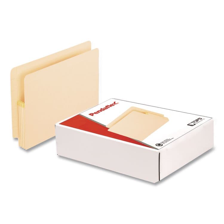 TOPS BUSINESS FORMS Convertible End Tab File Pockets, 3.5" Expansion, Letter Size, Manila, 25/Box (PFX12832) thumbnail 3