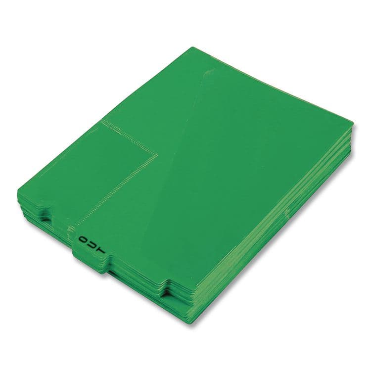 TOPS BUSINESS FORMS Colored Poly End Tab "Out" Guides, 1/3-Cut: Center Position, For Letter Size Files, Green, 50/Box (PFX13543) thumbnail 3