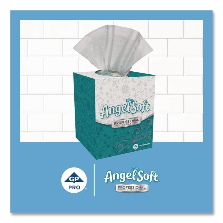 GEORGIA PACIFIC Angel Soft ps Premium Facial Tissue in Cube Box, 2-Ply, White, 96 Sheets/Box, 36 Boxes/Carton (GPC46580CT) thumbnail 4