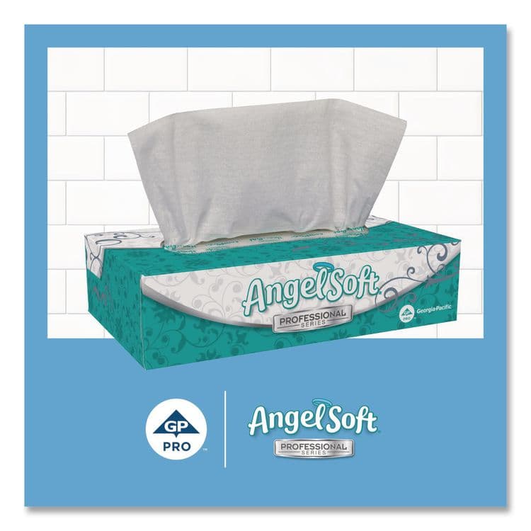 GEORGIA PACIFIC Angel Soft ps Premium Facial Tissues in Flat Box, 2-Ply, White, 100 Sheets/Box, 30 Boxes/Carton (GPC48580CT) thumbnail 4