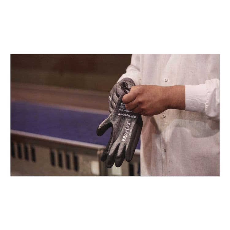 ERGODYNE CORPORATION ProFlex 7043 ANSI A4 Nitrile Coated CR Gloves, EN388: 4X42D, 10" Long, XX-Small (5), Gray, Pair (EGO10520) thumbnail 3