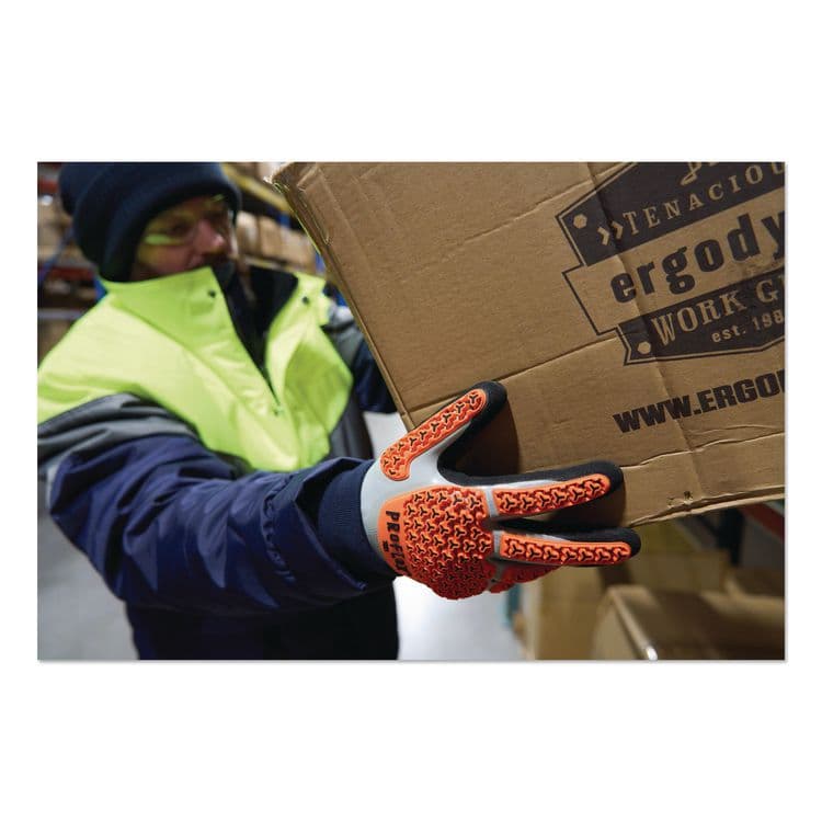 TENACIOUS HOLDINGS, . ProFlex 7521 Thermal Coated Impact-Resistant Gloves: EN 388: 2131X, 11" Long, Large (9), Gray, Pair (EGO17644) thumbnail 3