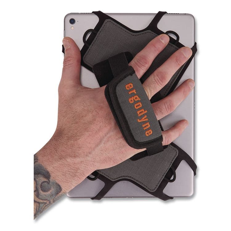 TENACIOUS HOLDINGS, . Squids 5549 Tablet Holder with Detachable Shoulder Strap, Fits Devices 9" to 12", 10.5" x 0.5" x 10", Gray (EGO19140) thumbnail 3