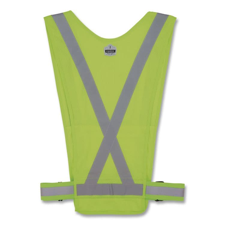 TENACIOUS HOLDINGS, . GloWear 8045X Hi-Vis Safety Vest, Polyester, One Size, Lime (EGO20090) thumbnail 2